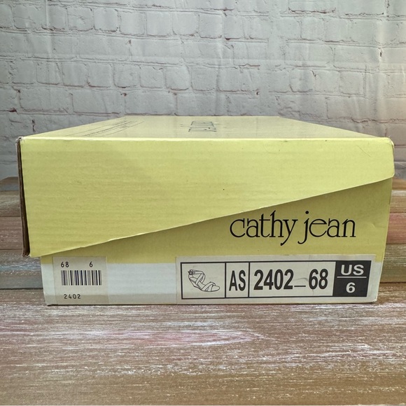 Cathy Jean Women’s Ankle Strap Open Toe Buckle  Ivory Size 6 Cream Color - Picture 6 of 13